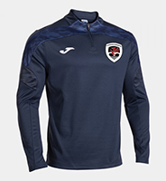 Quarter Zip Tracksuit Top - Navy/Navy